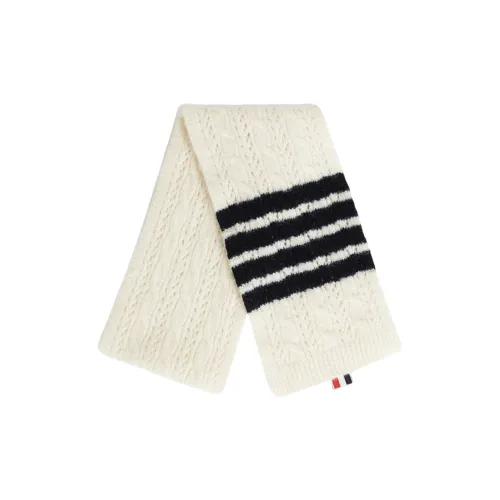 THOM BROWNE Шарфы из шерсти Wool Knit Белый Женские