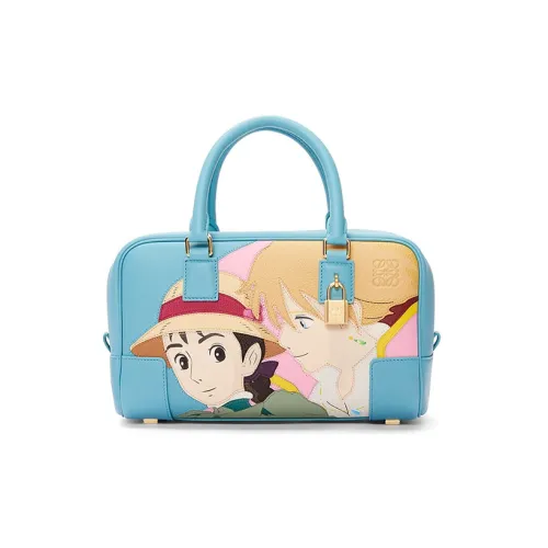 LOEWE Совместное издание Hallow's Mobile Замковая Amazona Коровья кожа Сумка через плечо Сумка Женская Синяя