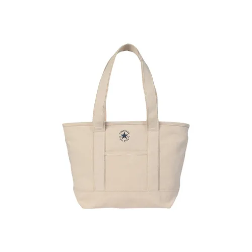 Конверс Хлопок Тоут Сумка Сумка для покупок Сумка на плечо Сумка унисекс Серый Белый