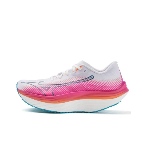 Mizuno WAVE REBELLION PRO Беговые кроссовки Низкий Топ Белый Женский
