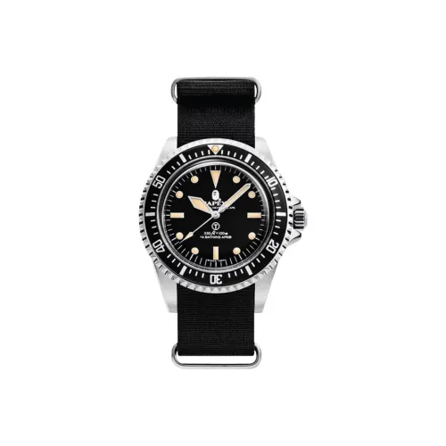 A BATHING APE Автоматический Механический Движение Унисекс Часы 40 мм Черные