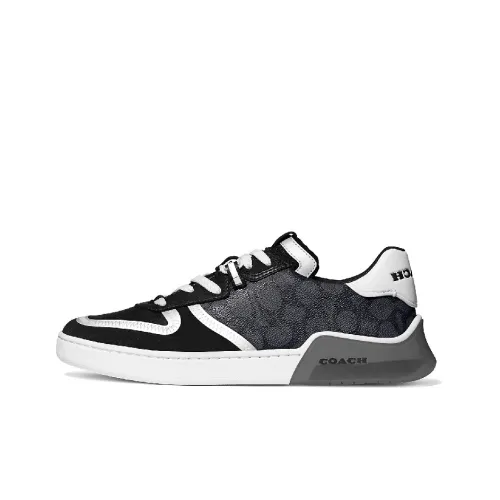COACH CitySole Court Low Top Стильные Скейтбординги Мужской Черный