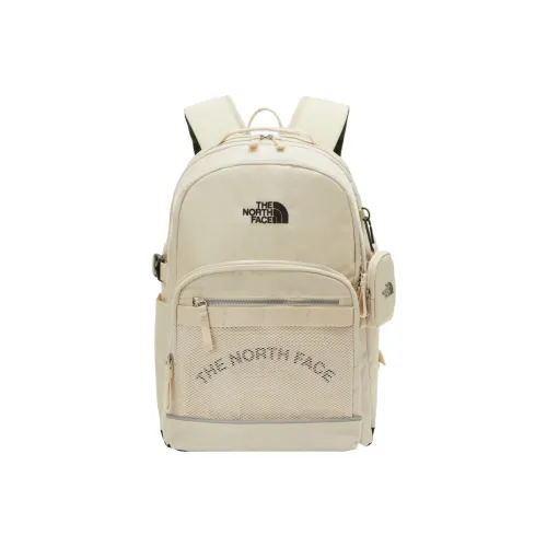 THE NORTH FACE Outdoor Backpack Bag Nylon Beige Unisex