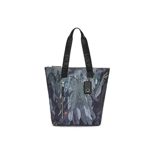 LOEWE Hallow's Mobile Замок Нейлон Тоут Сумка Сумка для покупок Сумка на плечо Сумка Мужская Черная