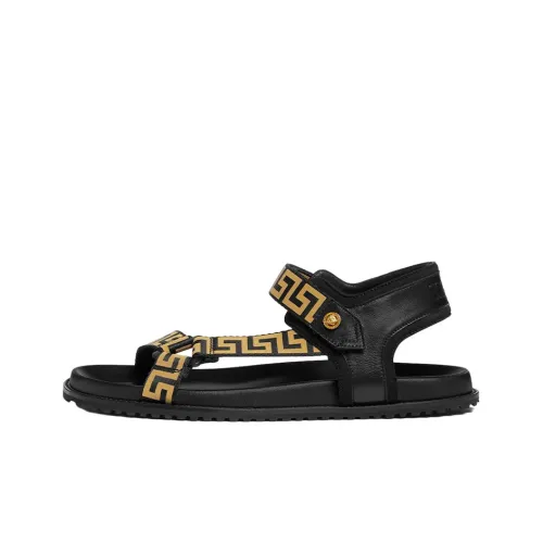 VERSACE Стильные сандалии мужские черные