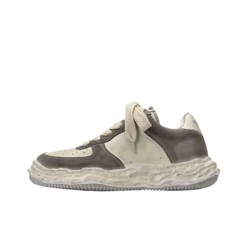 MIHARA YASUHIRO WAYNE OG Sole DR Low Top Стильные Скейтбординги Мужской Серый Белый Потертый