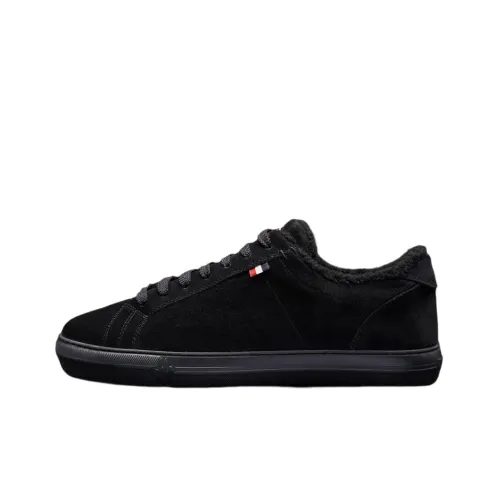 Moncler Monaco Low Топ Стильные Скейтбординги Мужской Черный