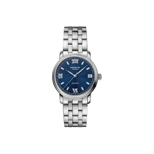 MONTBLANC Автоматический Механический Механизм Женские Часы 32 мм Синий Циферблат