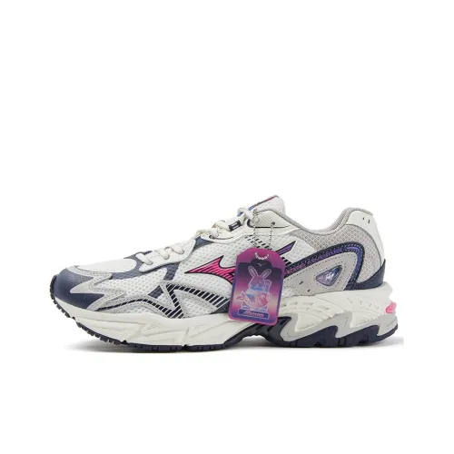 Mizuno Slip-resistant Abrasion-resistant Rebound-resistant Low-top Casual Running Shoes Unisex Neon Pink Мицубо Противоскользящий Устойчивый к истиранию Устойчивый к отскоку Низкий топ Повседневные Беговые кроссовки Унисекс Неон Розовый