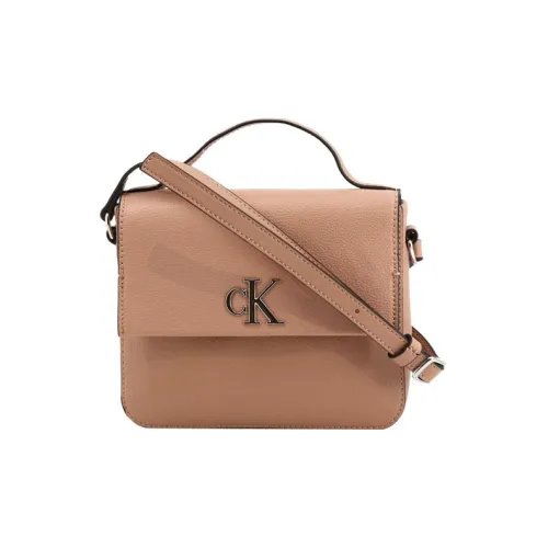 CALVIN KLEIN Полиуретан с полиэстером сумка через плечо женская розовый коричневый