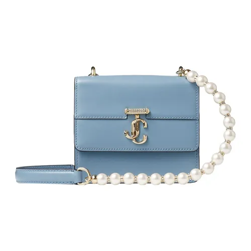 Jimmy Choo Сумка через плечо из кожи женская синяя