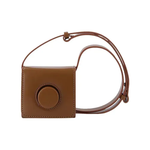 Lemaire Корова Кожа Camera Сумка Сумка через плечо Сумка на плечо Мини Унисекс Коричневый