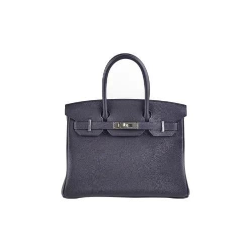 HERMES Birkin Коровья кожа Togo Сумка Birkin Сумка Женская 3Y Caban Темно-синий