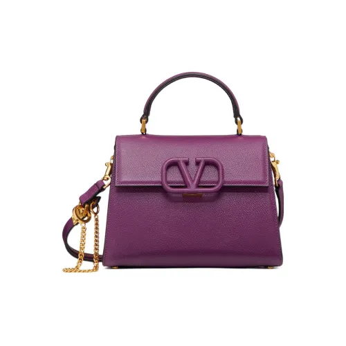 Valentino VSLING с рельефной телячьей кожей сумка через плечо маленькая сумка женская фиолетовая