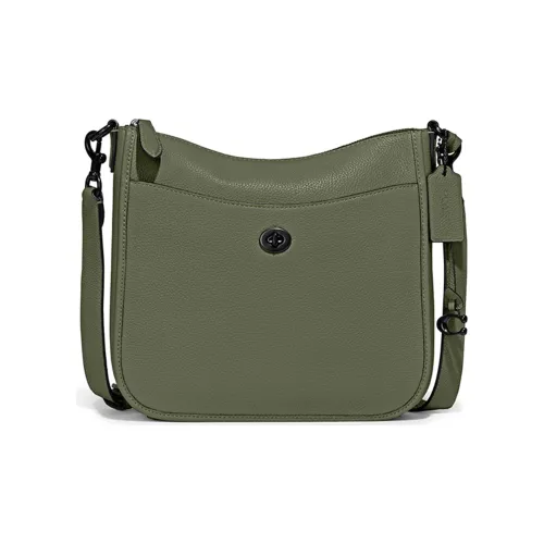 COACH Chaise Сумка через плечо из галечной кожи стандартная женская армейский зеленый