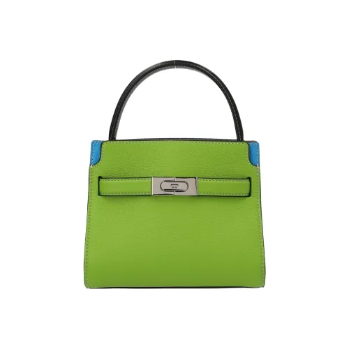 TORY BURCH Lee Radziwill Телячья кожа с замшей Сумка через плечо Сумка Обычная Женская Зеленая