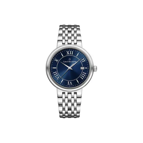 BUCHERER ADAMAVI Collection Автоматический Механический Механизм Мужские Часы Часы 39 мм Синий Циферблат