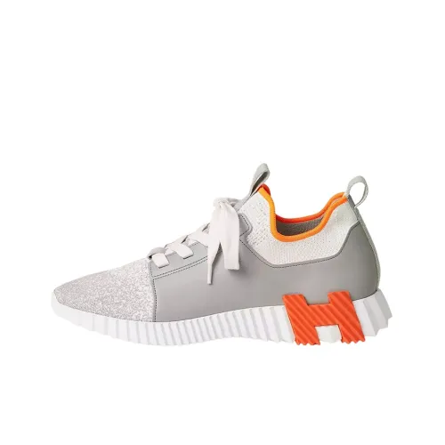 HERMES Depart Low Топ Спортивная Повседневная Обувь Мужская Белый Серый