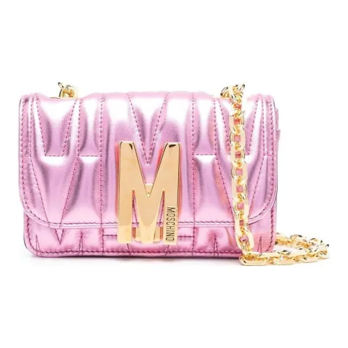 MOSCHINO Сумка через плечо из телячьей кожи сумка на плечо женская розовая