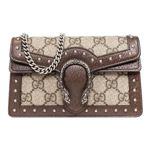 GUCCI Dionysus Холст и Кожа Сумка через плечо Экстра мини Женская