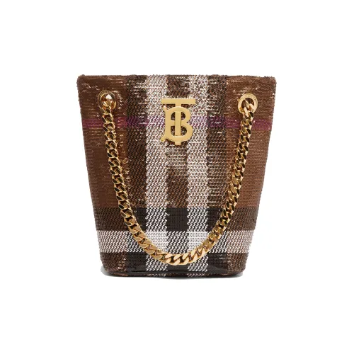 Burberry Lola Сумка Полиэстер Ведрообразная Сумка через плечо Сумка Мини Женская Многоцветная Клетка