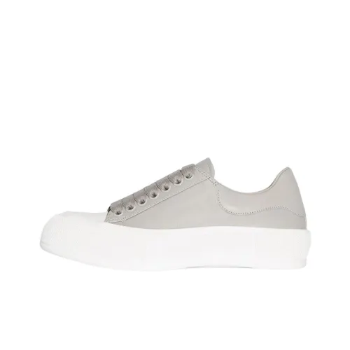 Alexander McQueen Deck Low Топ Стильные Скейтбординги Женские Серый