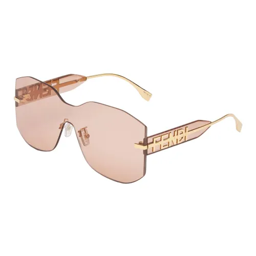FENDI FENDIgraphyСолнцезащитные Очки Розового Цвета С Единой Линзой