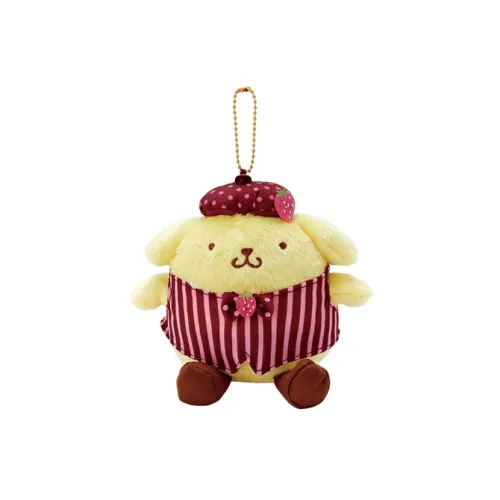 Санрио Pompompurin Клубничный Шоколад Коллекция Куклы Плюшевый Брелок 15 см Рекомендуемая Высота