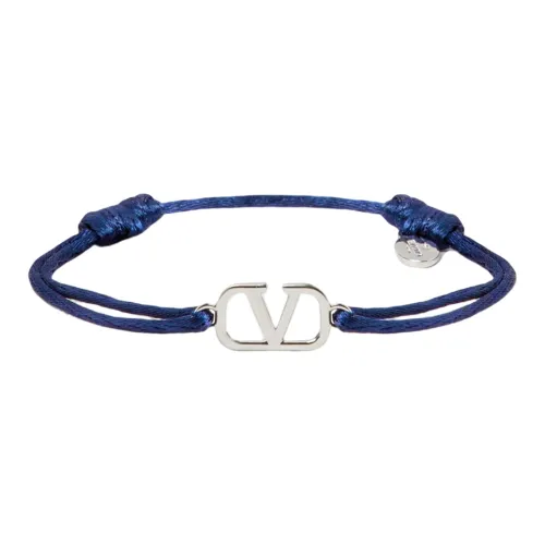 Valentino Cotton Bracelets Blue Men's