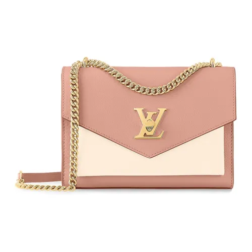 LOUIS VUITTON Mylockme Grained Телячья кожа Сумка через плечо Сумка на плечо Женская