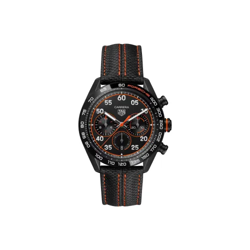 TAG HEUER Автоматический Механический Механизм Мужские Часы Carrera Collection 44 мм Черные