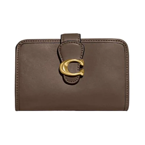 COACH Tabby Гладкая кожа Кошелек Женские Черный