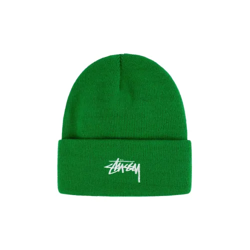 Stussy Полиэстер Шапка-бини Темно-зеленая Унисекс