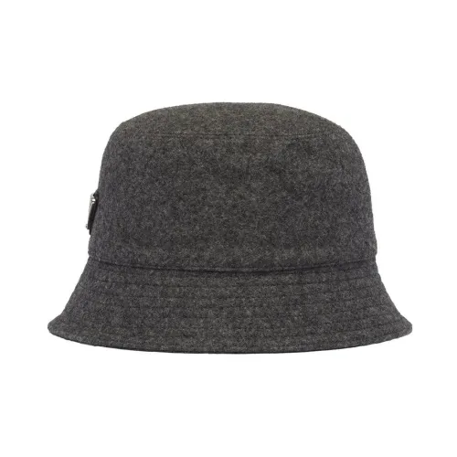 PRADA Шерсть Шляпы ведра Серый Мужской