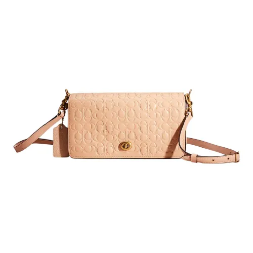 COACH Dinky Телячья кожа Сумка через плечо Средний Женские Цвет бука