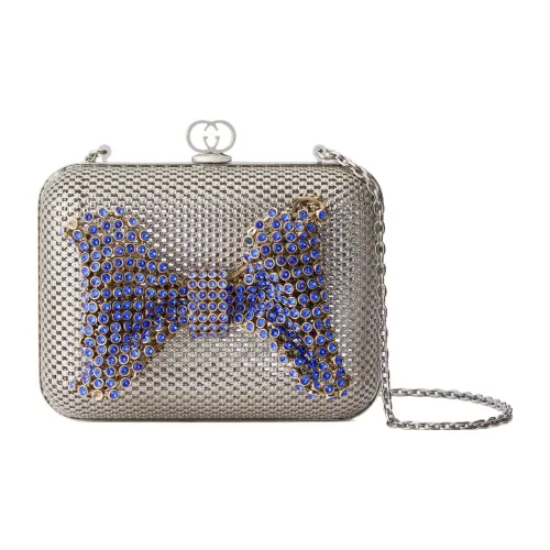 GUCCI Металл Сумка через плечо Клатч Стандартный Женская Серебряный