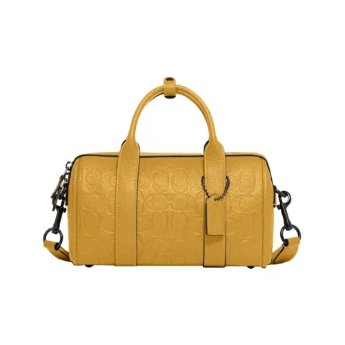 COACH Gotham Коровья кожа Сумка Сумка через плечо Сумка через плечо Средний Мужская Желтая