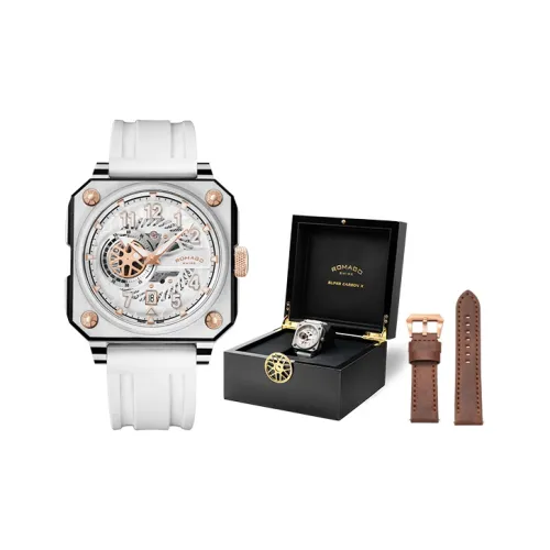 ROMAGO Автоматический Механический Часы Мужские Carbon Collection 46,5мм*53мм*34,5мм Черные