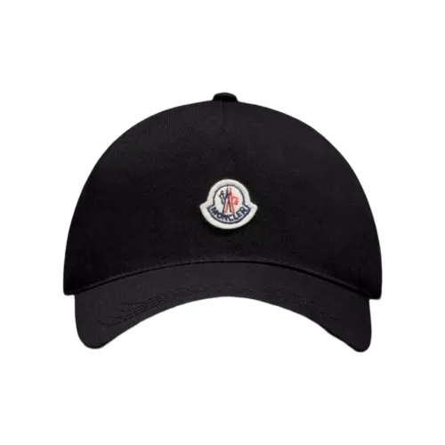 Moncler Хлопок Бейсболки Черные Женские