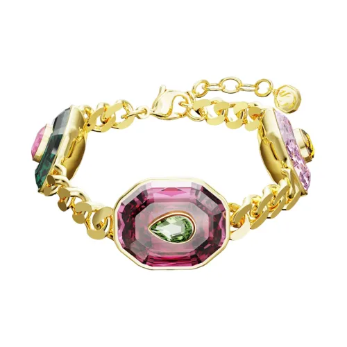 Swarovski Chroma Металлические Браслеты Розовые Женские