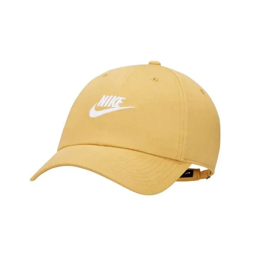 Nike Хлопковые кепки унисекс желтые