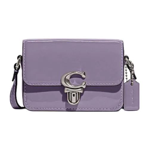 COACH Studio Коровья кожа Сумка через плечо Мини Женская Фиолетовая