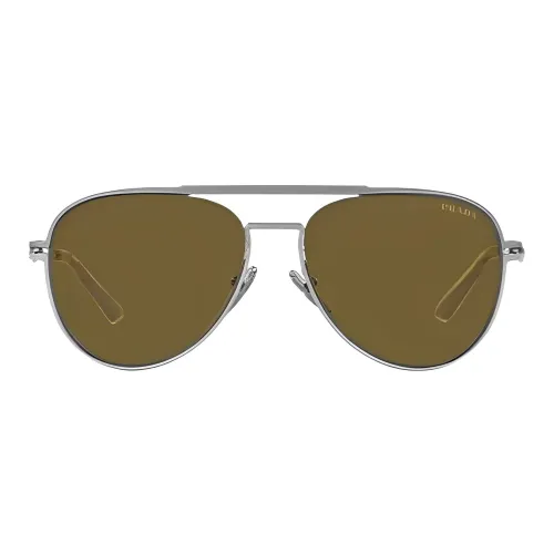 PRADA Солнцезащитные очки Коричневый Мужской