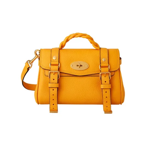 Mulberry Alexa Сумка через плечо из коровьей кожи мини-сумка женская желтая