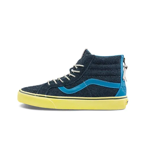Liberaiders x Vans SK8 Reissue Zip CLASSICS Устойчивые к истиранию Высокие Кроссовки для скейтбординга Унисекс Синий Желтый