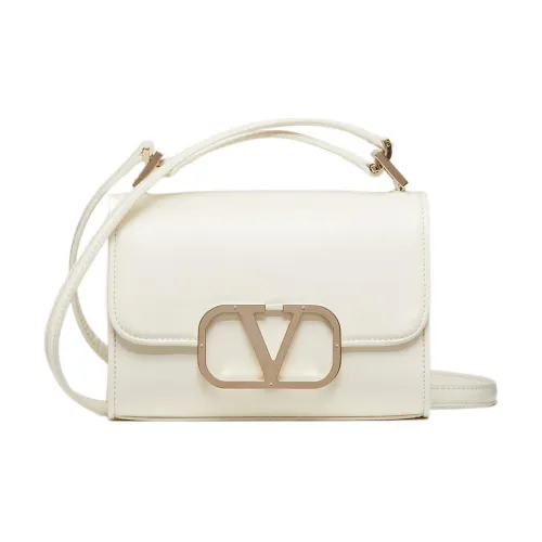 Valentino Vlogo Коровья кожа Сумка через плечо Маленькая Женская Белая