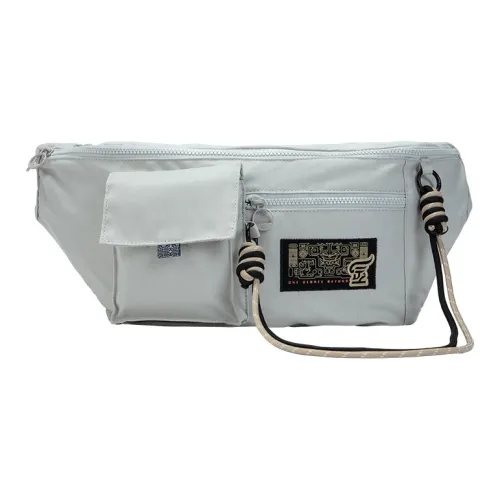 361° Слинг-сумка из ткани поясная сумка среднего размера унисекс цвет экрю