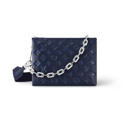 LOUIS VUITTON Coussin Овечья кожа Сумка с цепочкой Сумка через плечо Маленькая женская сумка Океанский синий