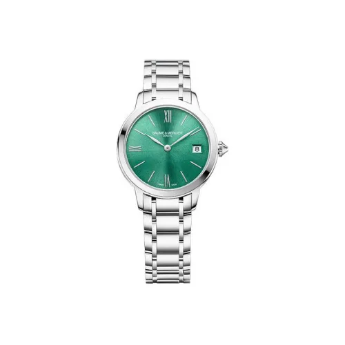 Baume & Mercier Кварцевый механизм Женские часы Classima Collection 31 мм Зеленые