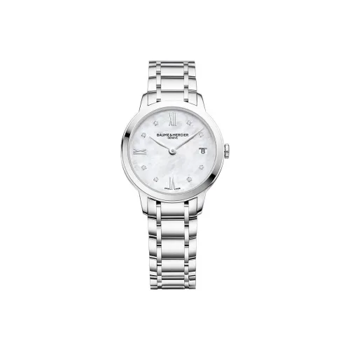 Baume & Mercier Кварцевый механизм Женские часы Classima Collection 31 мм Белый